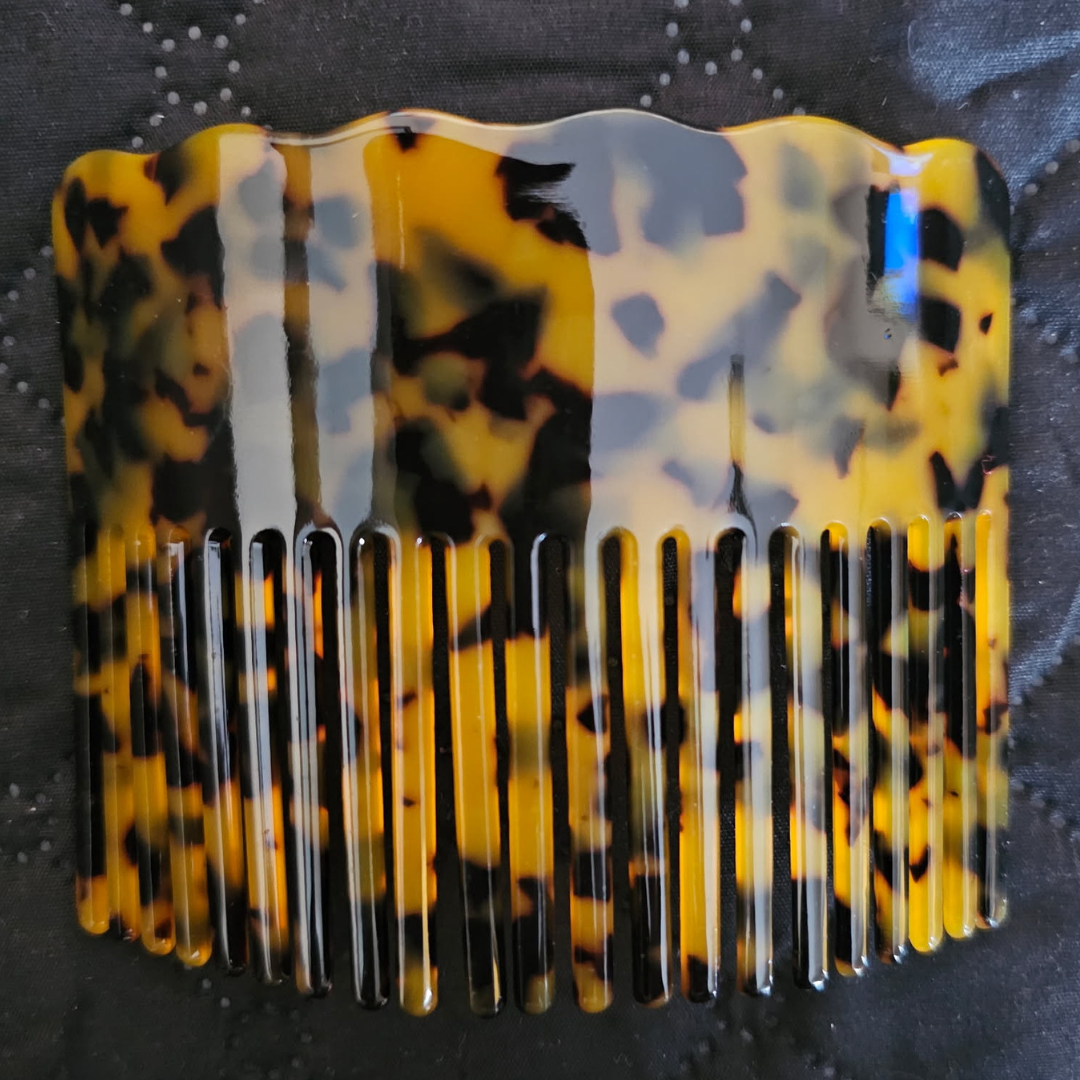 Turtle Shell Hair Comb "SELU" Plain or Personalized