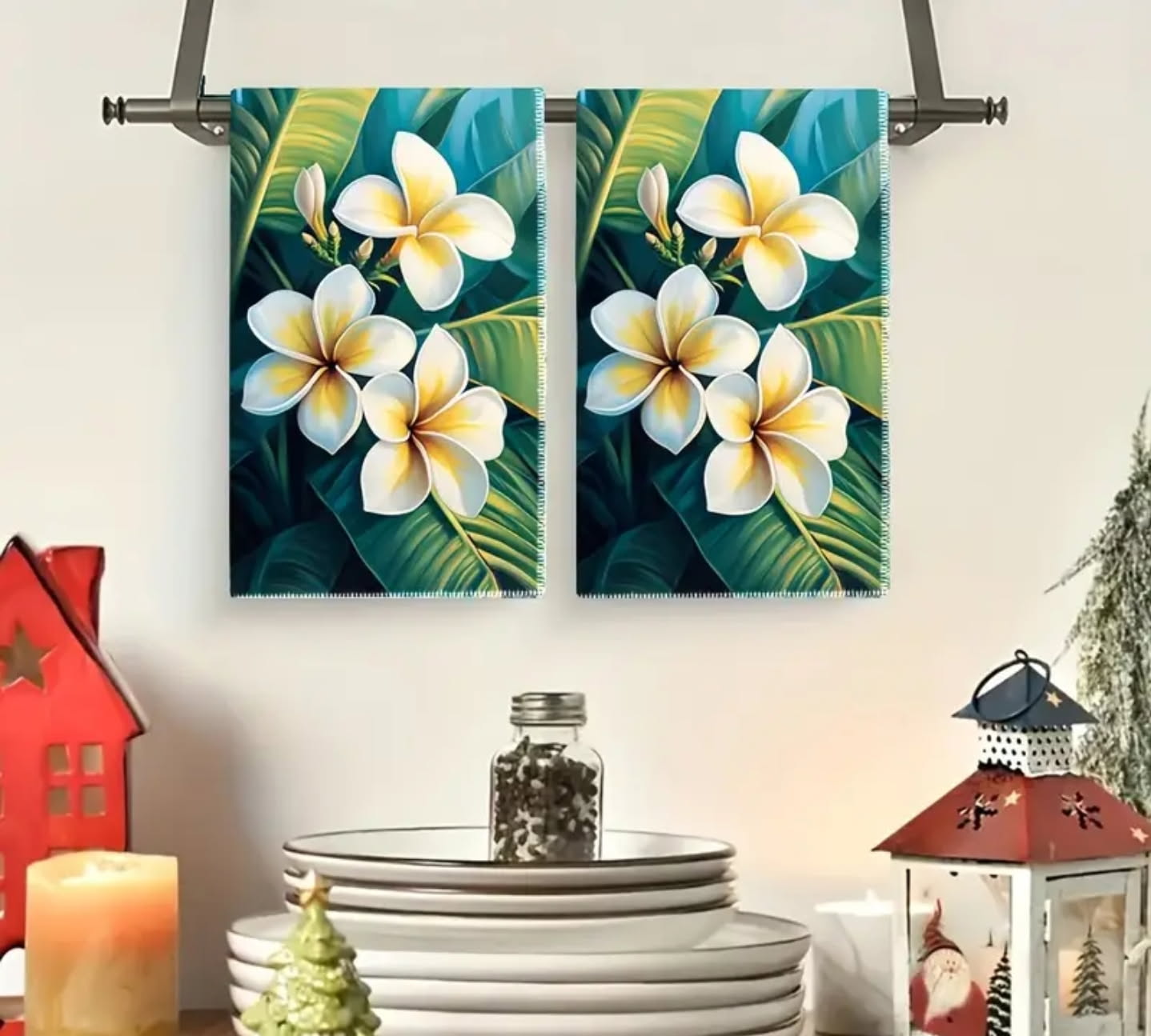 2 Pack Tropical Kitchen Towels