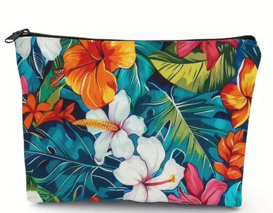 Tropical Flower Pouch