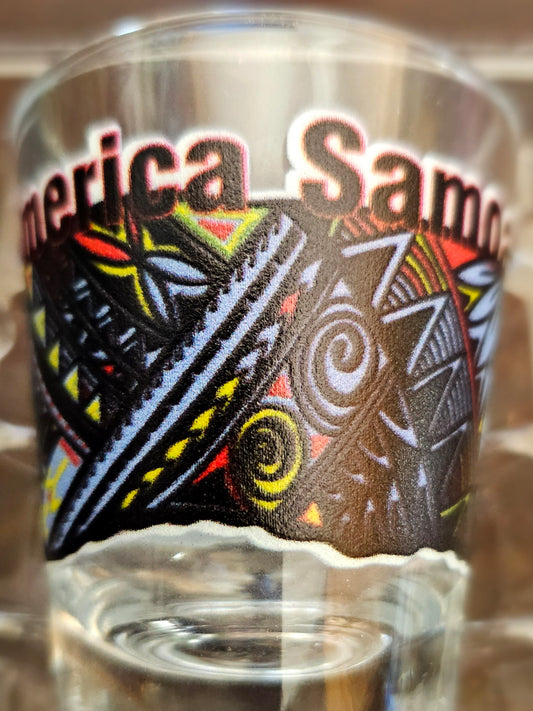 America Samoa Shot Glass