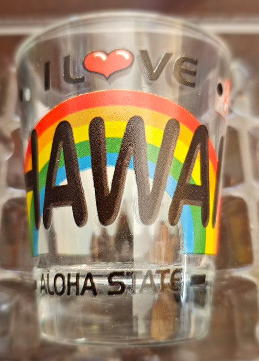I Love Hawaii Shot Glass