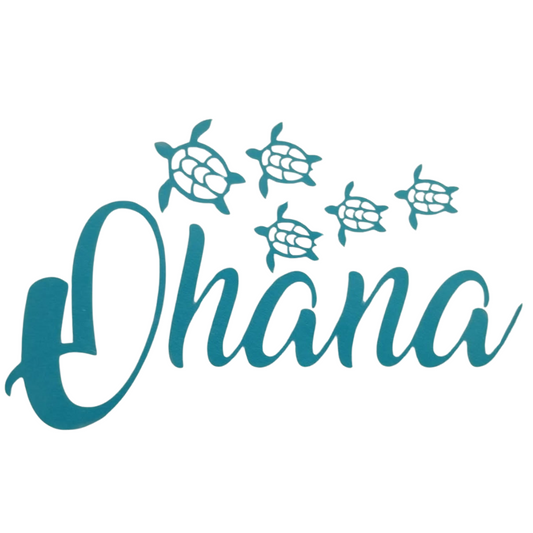Ohana Decal with Turtles