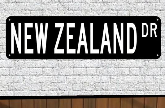 New Zealand Dr. Metal Sign