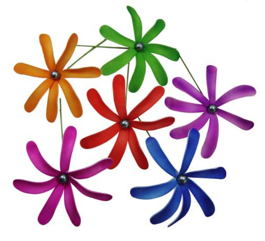 Colorful Tiare Stick Flowers with Tahitian Pearl