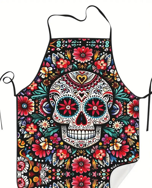 Colorful Day of the Dead Apron