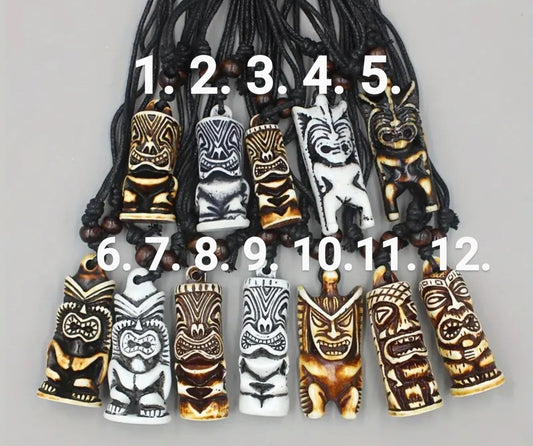 Ceramic Tiki Necklace