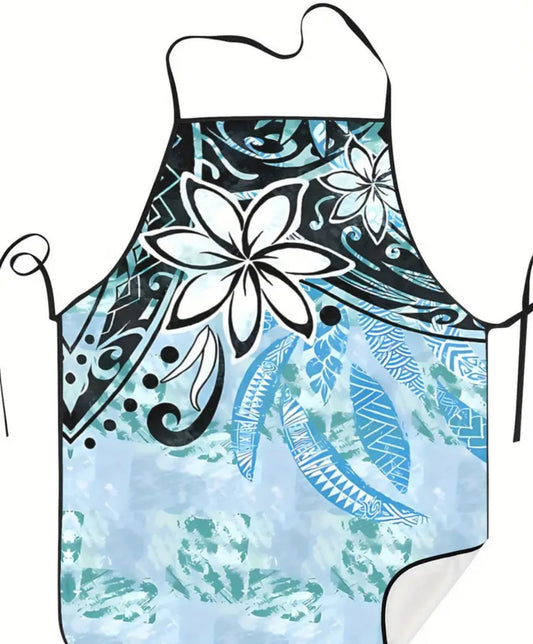 Blue Tribal Apron