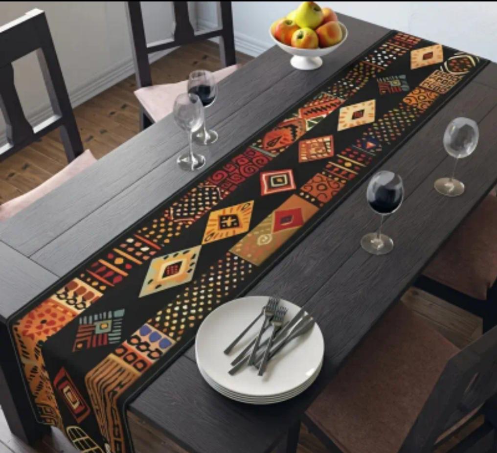 African Tribal Table Runner