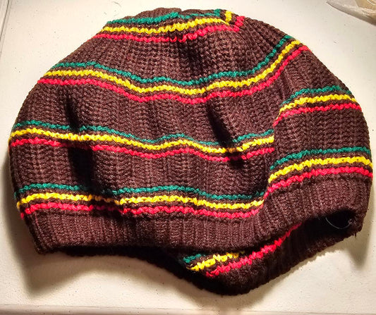 Brown Reggae Beanie